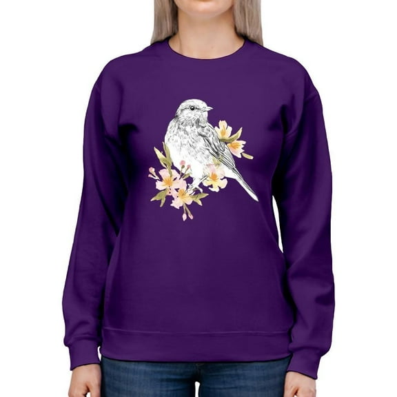 Robin Sketch Sweatshirt Women -Emma Scarvey Designs, Female x-Large