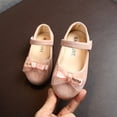 thumbnail image 2 of Kids' $10 Under Infant Baby Girls Soft Sole Bowknot Princess Wedding Dress Mary Jane Flats Prewalker Newborn Light Baby Sneaker Shoes Save Big, 2 of 7