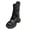 Black, variant on Dakaela Women's Mid Calf Boots Retro Round Toe Motorcycle Riding Booties Slouch Casual Dress Shoes