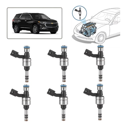 Applicable to 6pcs Fuel Injector for Chevrolet Traverse 2018-2021