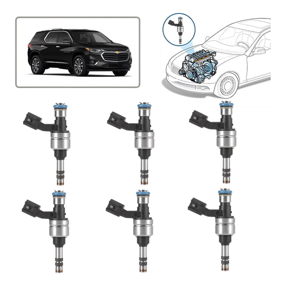 Applicable to 6pcs Fuel Injector for Chevrolet Traverse 2018-2021