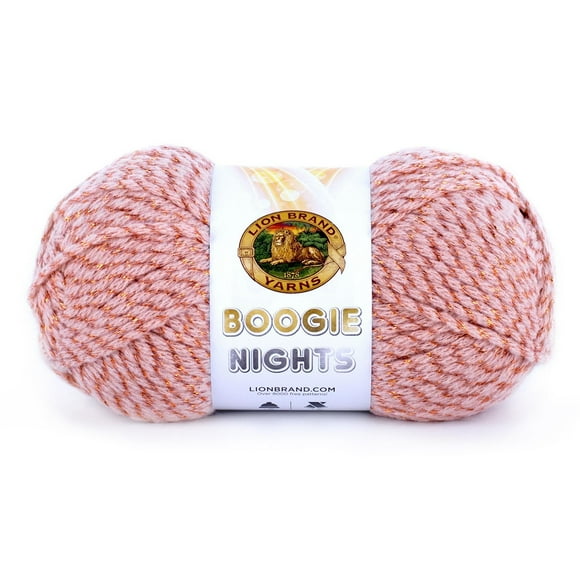 Lion Brand Yarn 509-109 Boogie Nights Monte Carlo Super Soft Metallic Yarn