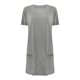 thumbnail image 4 of ICHUANYI Clearance Womens Casual Solid Color Round Neck Short Sleeve Loose Tops Blouses With Pocket(Gray, L) ICHUANYI WER2023081111485, 4 of 5
