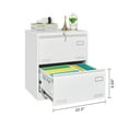 thumbnail image 5 of 2 Drawer Metal Lateral File Cabinet with Lock,Office Vertical Files Cabinet for Home Office, 5 of 6