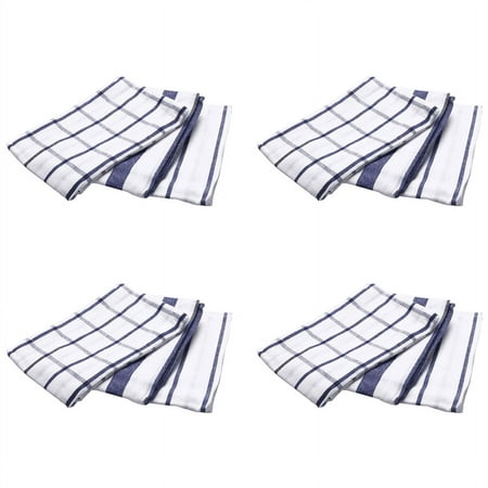 

12Piece High Quality Blue White Plaid Striped Tea Towel Kitchen Towel Napkin Table Cloth 100% Cotton Woven Fabric