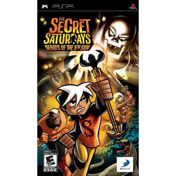 Secret Saturdays: Beasts Of The 5th Sun, D3 Publisher of America, PSP, 879278110106