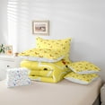 thumbnail image 6 of Castle Fairy Kawaii Duck 7pcs Bedding Comforter Set for Children,Cartoon Animal Queen Bedding Sets Super Cozy,Yellow White Queen Sheet Sets,Breathable Home Decor, 6 of 8