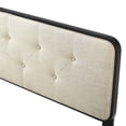 thumbnail image 6 of Tufted Headboard, King Size, Wood, Fabric, Black Beige, Modern Contemporary Urban Design, Bedroom Master Guest Suite, 6 of 9