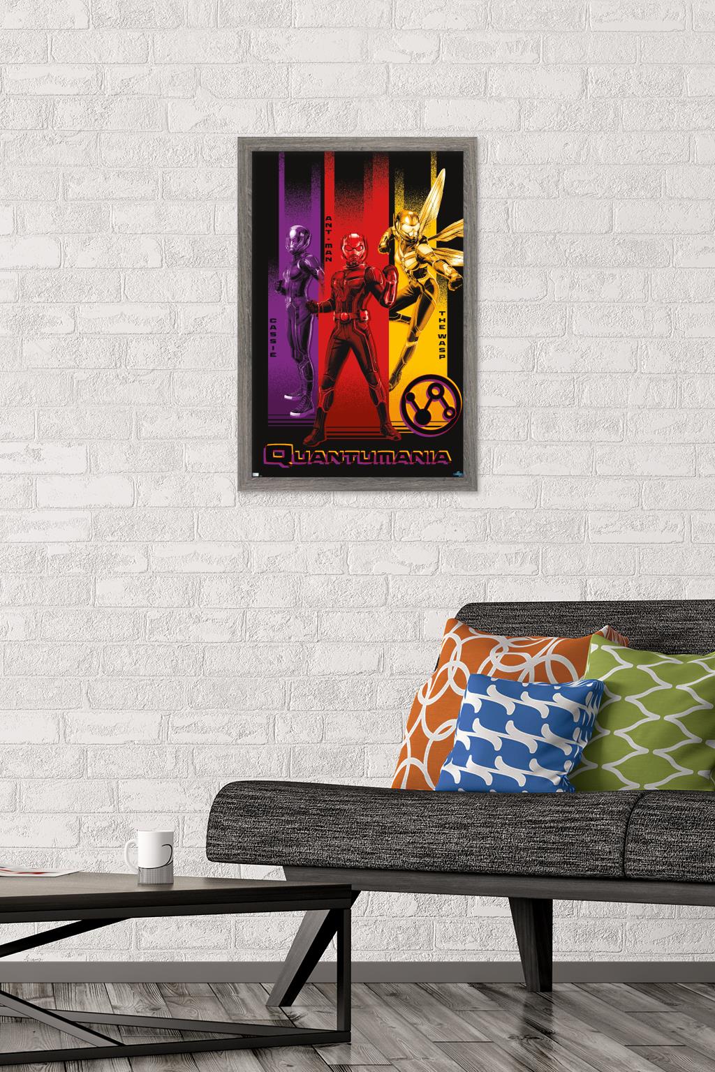 Marvel Ant-Man And The Wasp: Quantumania - Trio Wall Poster, 14.725" x 22.375" Framed