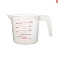 thumbnail image 2 of 3 Size Clear Plastic Liquid Measuring Scale Cup Jug Gift Pour U9P8 For Lab U6G8, 2 of 9