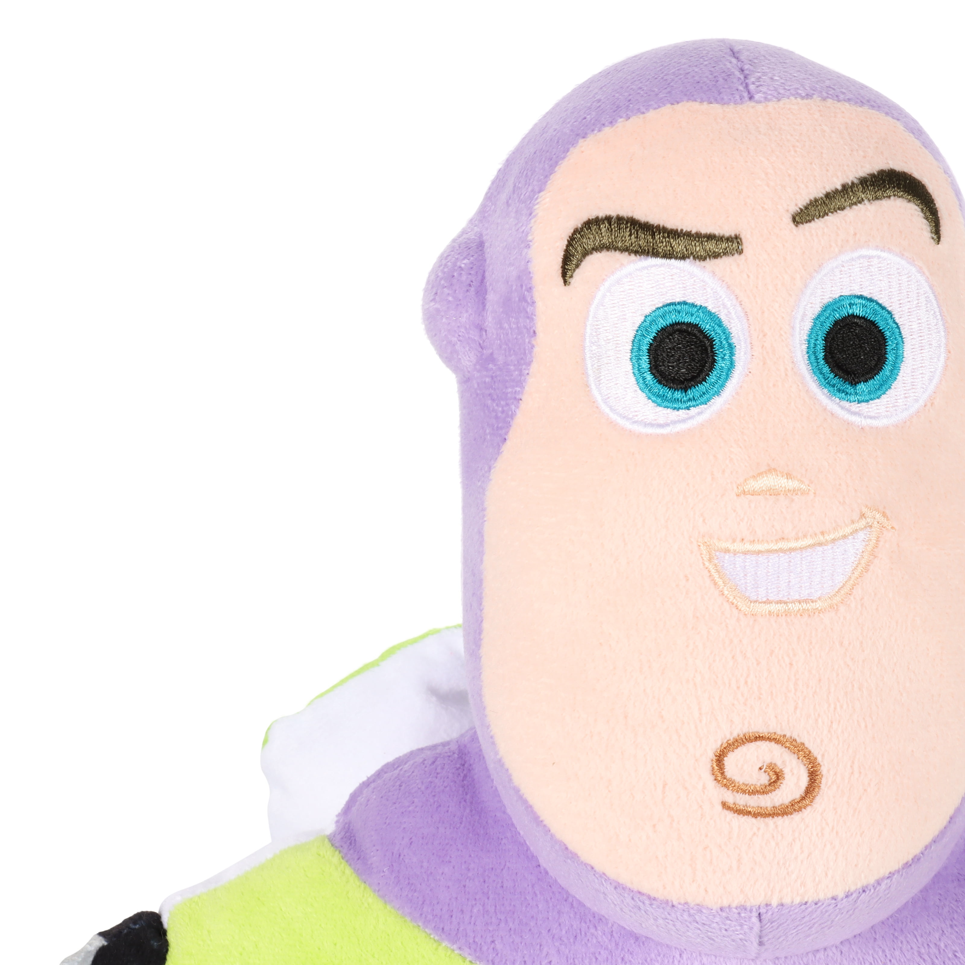 Toy Story Buzz Lightyear Kids Decorative Weighted Pillow Buddy, Polyester Velboa, Green & Purple, Disney