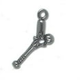 thumbnail image 1 of Sterling Silver 20" .8mm Box Chain Baseball Hitting Baseball Bat Being Broken Pendant Necklace, 1 of 2