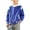#A01-Blue, variant on Kids Varsity Baseball Jacket Girls Boys Hooded Letterman Baseball Jacket Fleece Colorblock Bomber Jackets for Boys Casual Unisex School Uniform with Pocket
