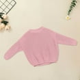 thumbnail image 2 of Dyfzdhu Baby Girl Solid Knit Sweater Infant Boy Cotton Long Sleeve Pullover Top Fall Winter, 2 of 4