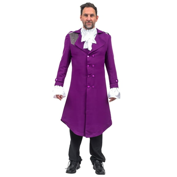 Costume Agent Music Singer Purple Cosplay Adult Deluxe Complete Halloween Set - Jacket Shirt Pant for Unisex Adult