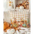 thumbnail image 3 of Decorative Throw Pillow Covers 16x16 Inch Set of 2 Pumpkin Sunflower Fall Decor Pillow Cases for Couch, Yellow Buffalo Plaid Cushion Case for Living Room Bedroom Bed Car Chair, 3 of 9