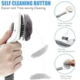 thumbnail image 3 of Cat Brush, Dog Self Cleaning Slicker Brush, Pet Shedding Grooming Brushes Remove Long Short Hair Massaging Comb, Indoor Removes Loose Undercoat for Puppy Kitten, Grey, 3 of 7
