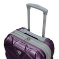thumbnail image 3 of AMKA - Gem Hardside Carry On and Weekender Luggage Set, Hard Sided Luggage with Spinner Wheels, 2-Pieces, Suitcase and Toiletry Bag, (20-Inch and 12-Inch) Purple, 3 of 7