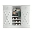 thumbnail image 3 of Castle Place Rustic Sideboard Buffet Cabinet, White, 3 of 10