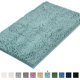 thumbnail image 1 of Alfombras grises para baño, antideslizantes, de chenilla, alfombra de baño extrasuave y absorbente para cuarto de ducha, lavable a máquina, secado rápido (gris, 17 x 24 pulgadas) MFZFUKR CJWUS-4390, 1 of 7