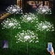 thumbnail image 4 of Toystoory 5 piezas de luz de jardín con energía Solar de acero inoxidable Control remoto IP65 impermeable DIY lámpara decorativa de flores con Jardín y Patio Blanco Toystoory HA066795-02, 4 of 6
