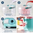 thumbnail image 5 of Nostalgia 128 oz. Portable Margarita Maker and Slushie Machine with Easy-Flow Spout, Aqua, 5 of 6