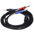 thumbnail image 3 of Cable Adaptador de Audio Monofónico Bling Bling 3,5 mm a 1/4 pulg. TC195BULS01 3m, 3 of 12