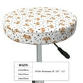 thumbnail image 4 of Haiem Labrador Retriever Dog Cushion Round Bar Chair Seat Cover Bar Chair Cushion Covers Elastic Washable Bar Chair Cover,Protects from Scratches and Stains-13 inch, 4 of 7