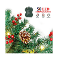 thumbnail image 4 of Guirnalda Navidad Guia 2.7m Con Piñas Bayas Rojas Luces Led Lab.G Verde, 4 of 5