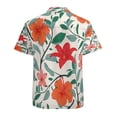 thumbnail image 3 of High Quality Hawaiian Shirts for Men Short Sleeve Aloha Beach Shirt Floral Summer Casual Button Down Shirts Blouses O6Q692, 3 of 7