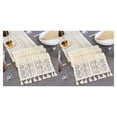 thumbnail image 1 of Naiovety Mantel hueco respetuoso con el medio ambiente, fácil de lavar y colocar, elegante mantelería para fiesta de boda, blanco, 24*220CM blanco 24*220CM 2Conjunto, 1 of 6