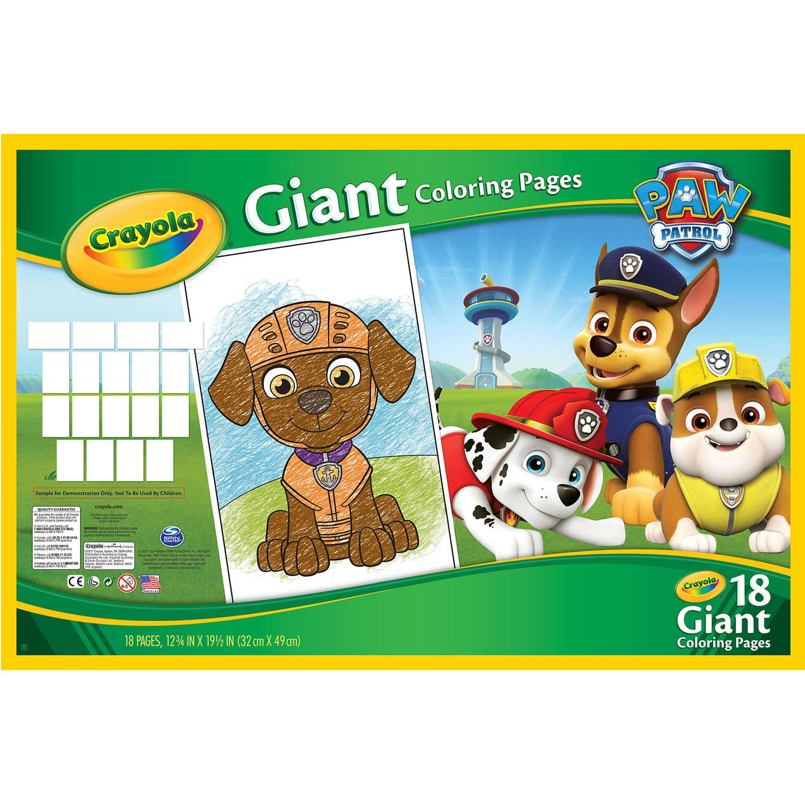 Buy 12 Packs: 18 ct. (216 total) Crayola® Paw Patrol® Giant Coloring