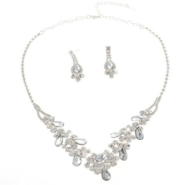Rhinestone Necklace Set