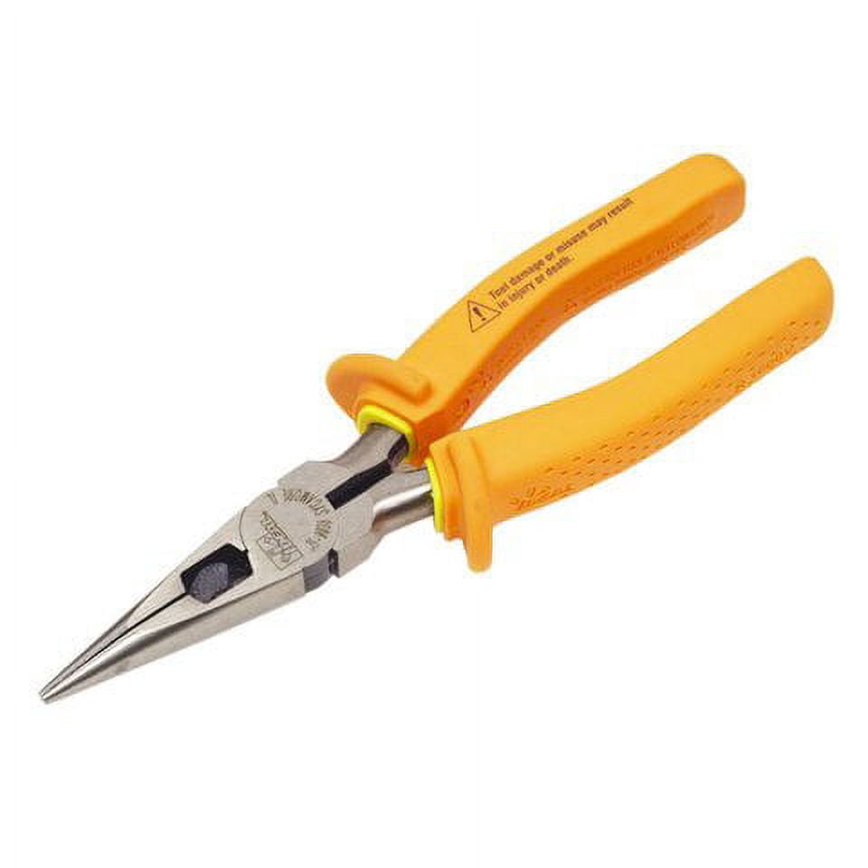 8 3/4 in Long Nose Plier,Side Cutter Cushion Grip Handle 35-9038
