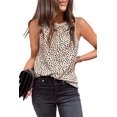 thumbnail image 5 of Women's Leopard Print Round Neck Tank Top, 5 of 5