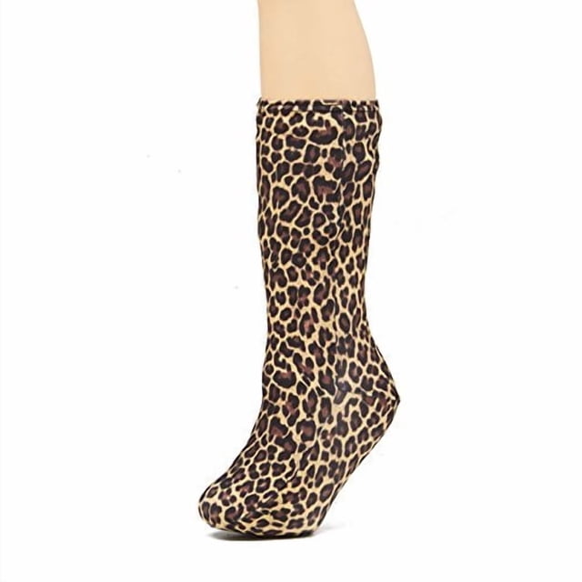 Funda para yeso de pierna CastCoverz! Grande Corta con estampado de leopardo
