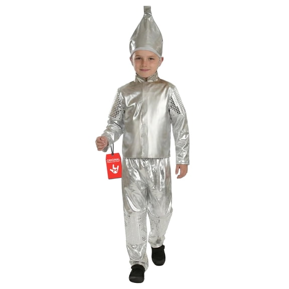Fun Shack Tin Boy Kids Boys Halloween Costume For Boys Silver Large