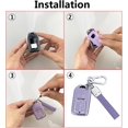 thumbnail image 7 of Key Fob Cover Compatible with Honda Accord Civic CRV HRV CRZ Fit Odyssey Passport Pilot Keychain Case Holder Protector,Purple, 7 of 7