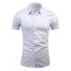 thumbnail image 2 of Playera Elvqul para Hombre Economicas Manga Corta Blanco Liso con Solapa, 2 of 6