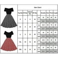 thumbnail image 3 of Robe d'Été à Pois pour Femme, Ligne A, Robe de Soirée Rétro à Manches Courtes, Robe Évasée, 3 of 3