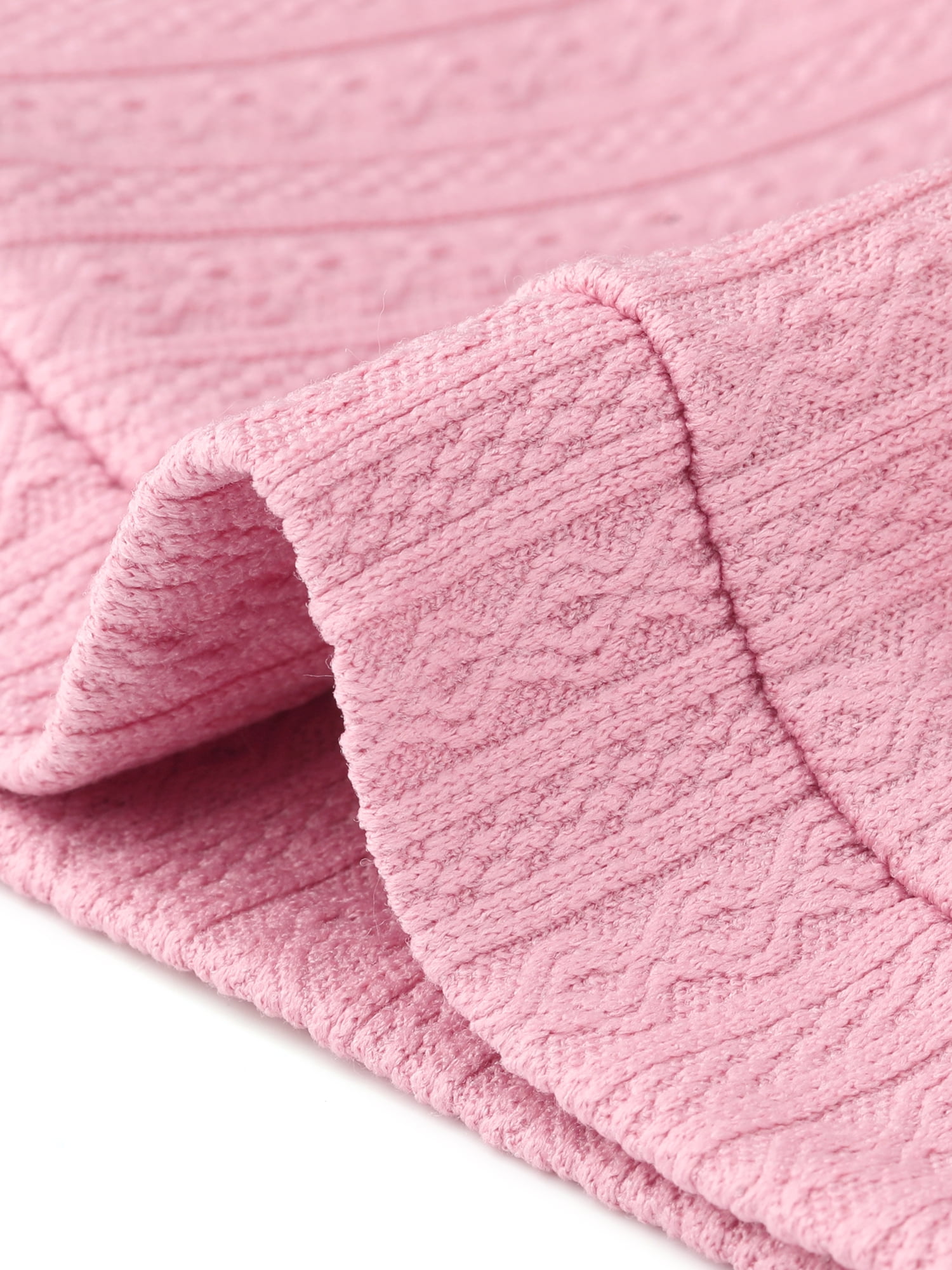 DARING DIVA Women's 3/4 Sleeve Cropped Open Front Cardigan Sweaters L Pink