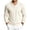 03#Beige, variant on Casual Long Sleeve Polo Shirts For Men Solid Color Waffle Knit Chest Pocket Business Golf Tops