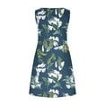 thumbnail image 5 of Edvintorg Summer Dresses for Women Fashion Floral Tshirt Sundress Casual Beach Dresses with Pockets Boho Tank Dress, 5 of 5