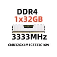 thumbnail image 1 of RAM VENGEANCE DDR4 32 GB pour Ordinateurs de Bureau, 3333 MHz, 1 of 5
