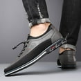 thumbnail image 3 of Men's Casual Leather Shoes Non Slip Loafers Fashion Sneakers Comfortable Work Office Dress Driving Walking Shoes, 3 of 10