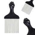 thumbnail image 2 of Peine para el cabello afro, inserto para el cabello, cepillo rizado, tenedor, plástico, peine para el cabello, herramienta de peluquería antiestática para desenredar, 2 piezas EOTVIA  NO, 2 of 4