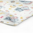 thumbnail image 6 of Baby Pink Elephants Changing Pad Covers Watercolor Elephants Moon Stars Diaper Changing Table Sheets for Girl Animals Soft Breathable Stretchy Change Table Mats 32''x16'', 6 of 6