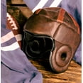 thumbnail image 4 of Crown Sporting Goods Vintage Leather Football Helmet | American Football Memorabilia & Collector's Item for Display Cases, Museums, Fan Rooms, Man Caves | Authentic Leather Helmet, Leatherhead Style, 4 of 5