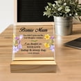 thumbnail image 3 of Stepmom Gifts from Daughter Son, Stepmom Gifts for Birthday Mother's Day Christmas Holiday, Bonus Mom Gifts, I Am Thankful for Your Love, Desk Acrylic Decor 4x4 Inch, 3 of 4
