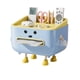 thumbnail image 1 of Bonita funda para caja de pañuelos, soporte para caja de pañuelos con patas y soporte para teléfono, dispensador de pañuelos multifuncional con compartimentos para organizar el escritorio en casa., 1 of 8